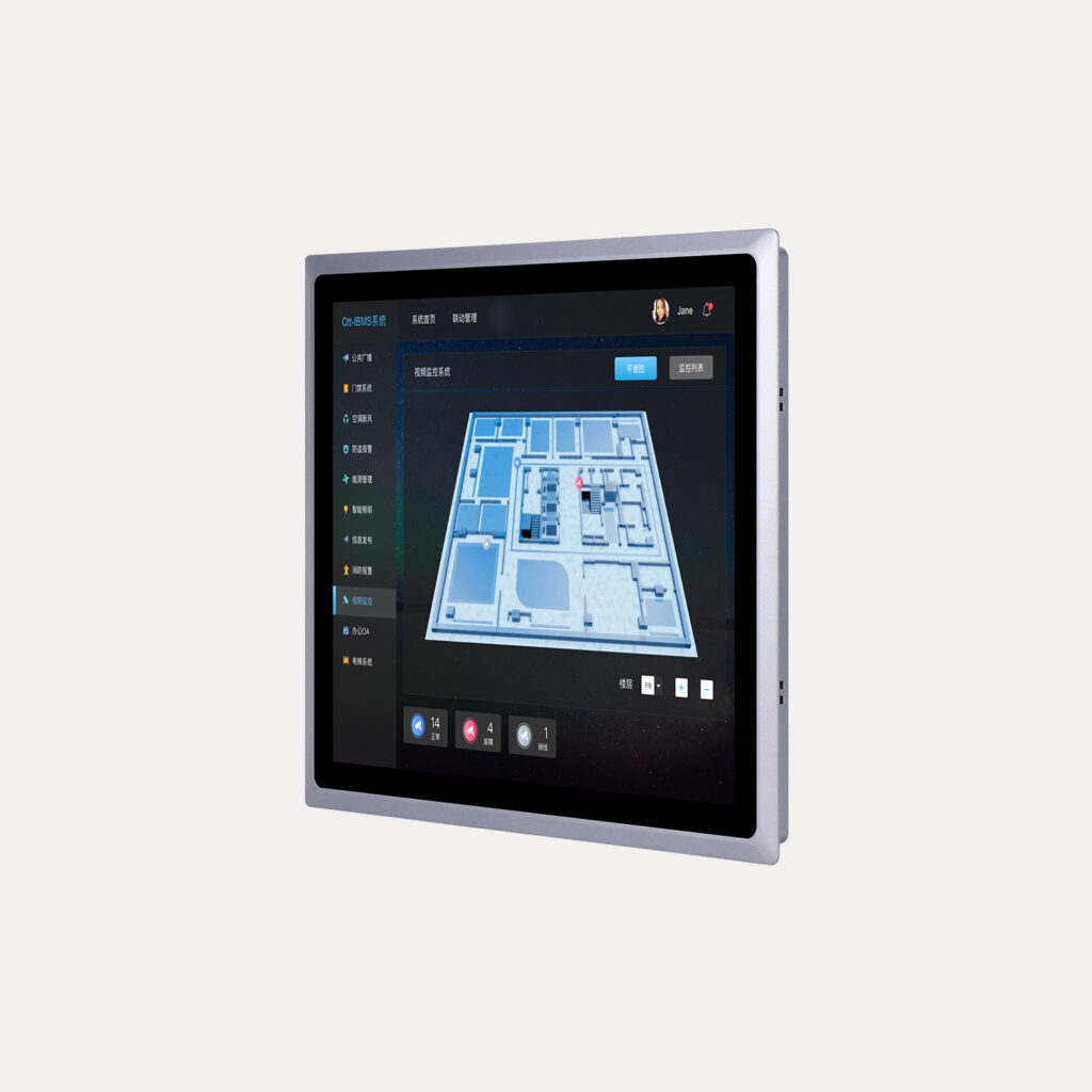 19 inch touch screen industrial monitor