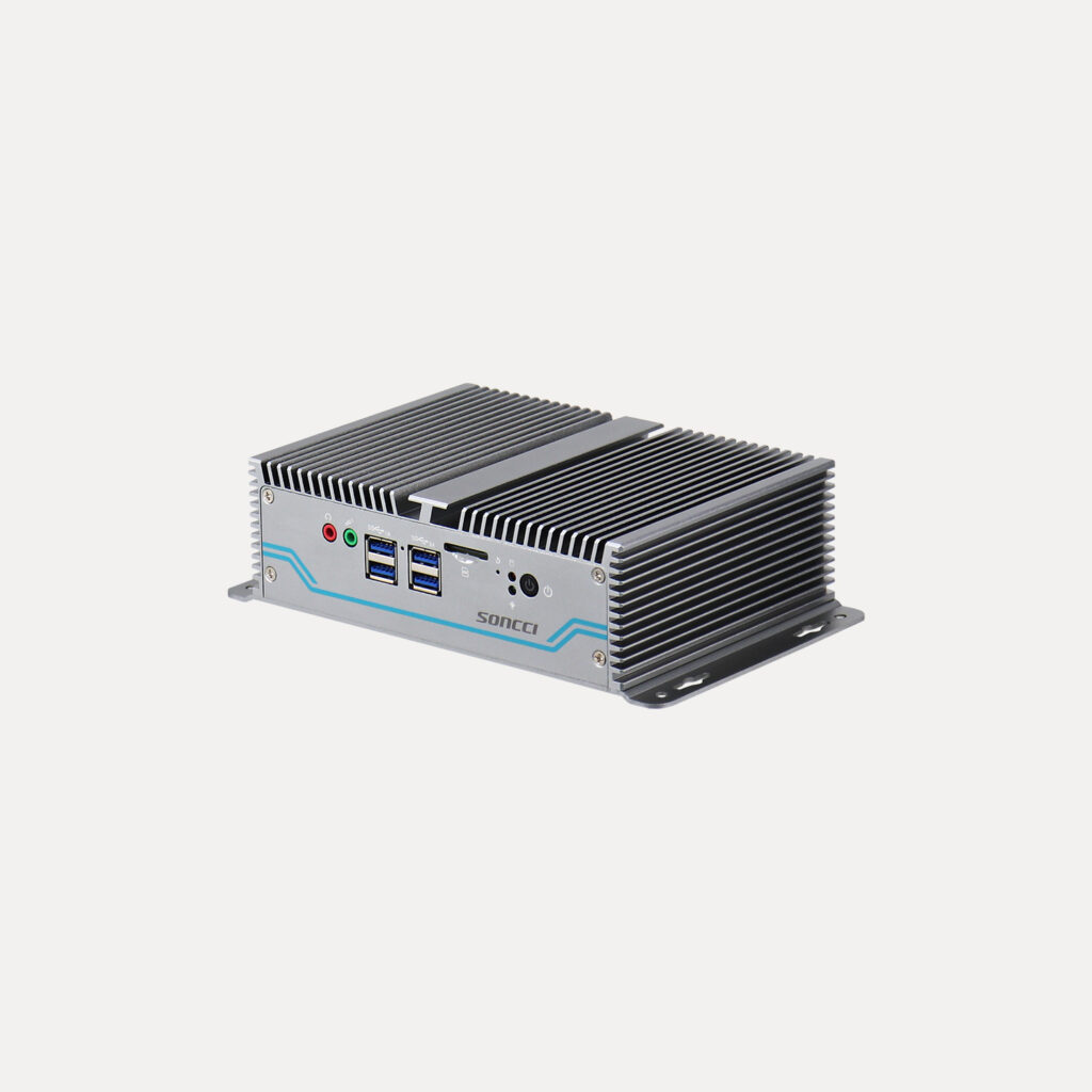 J4125 fanless embedded aluminum Box PC - Image 2